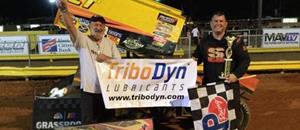McLain Earns First Career Sprint Car Victory