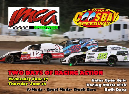 IMCA Speedweek Up Next at Coos Bay Speedway