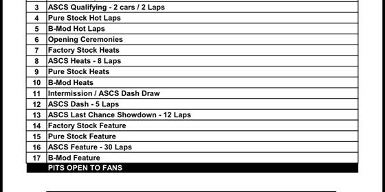 Order of Events for tonight!!!