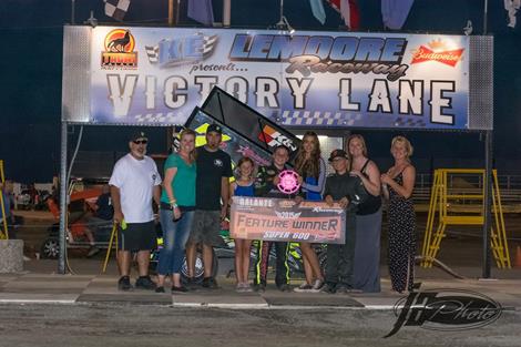 Jake takes his first Super 600 Checkered Flag at Lemoore Raceway!