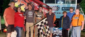 Adams Produces First Win During 410 Sprint Ca