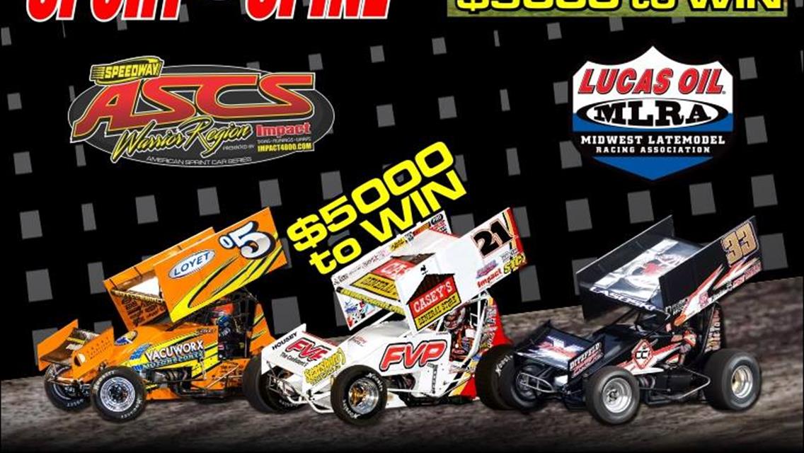 ASCS Warrior Region Fires Off Sunday at Sedalia’s Missouri State Fair Speedway