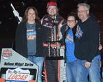 Felker Gets National Midget Win at Macon, Galusha