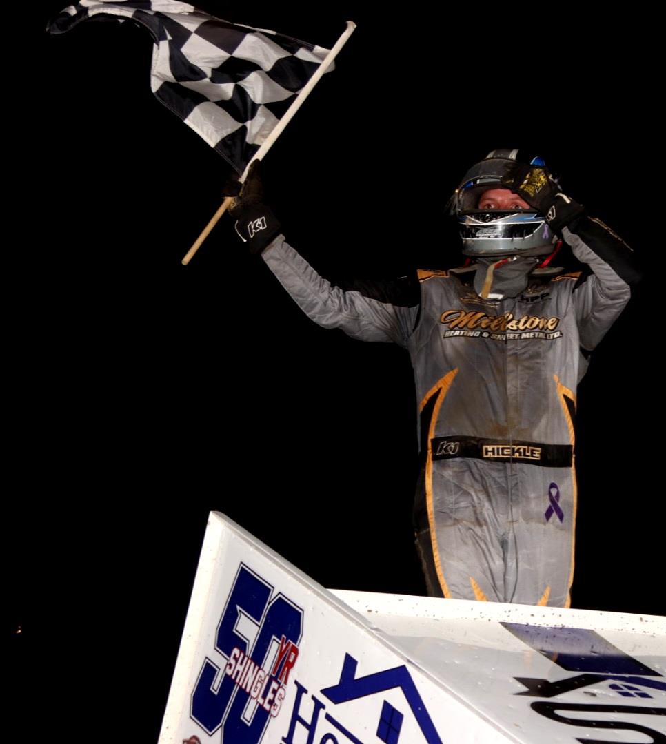 J.J HICKLE WINS THE MICHIGAN AUTO RACING FAN CLUB NIGHT AT I-96 SPEEDWAY