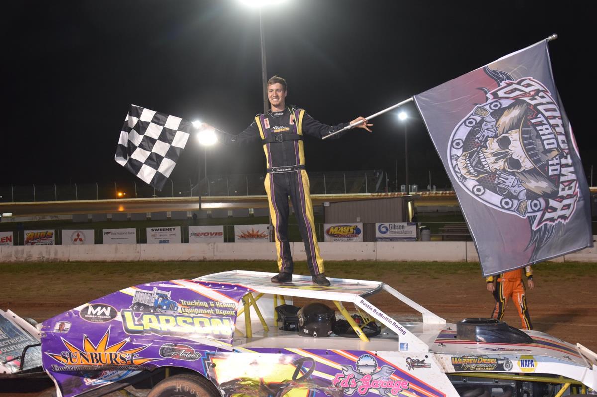 DEMATTIA $1500 RICHER FOR 1ST RENEGADE UMP MOD VICTORY; CAREER 1ST SHARON WIN FOR EASLER IN RUSH MOD TOUR; RUTH & MCGUIRE ALSO WIN