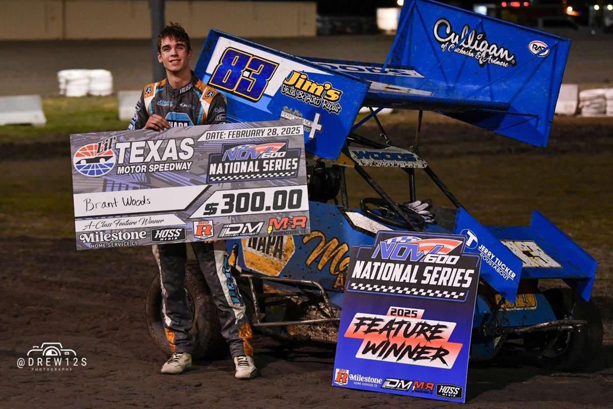 Friesen, Woods, and Howard Hustle NOW600 National Series Season Opening Fields at Lil’ Texas Motor Speedway on Friday!