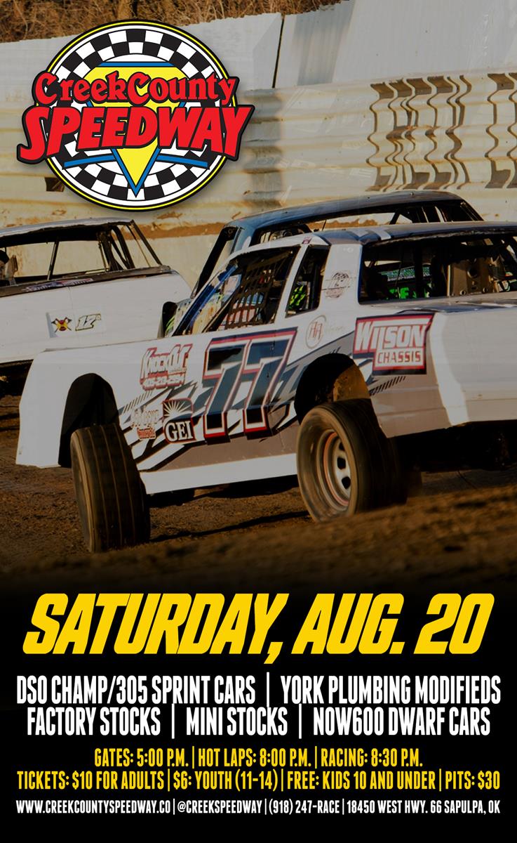 EVENT INFO >> Saturday, August 20, 2022