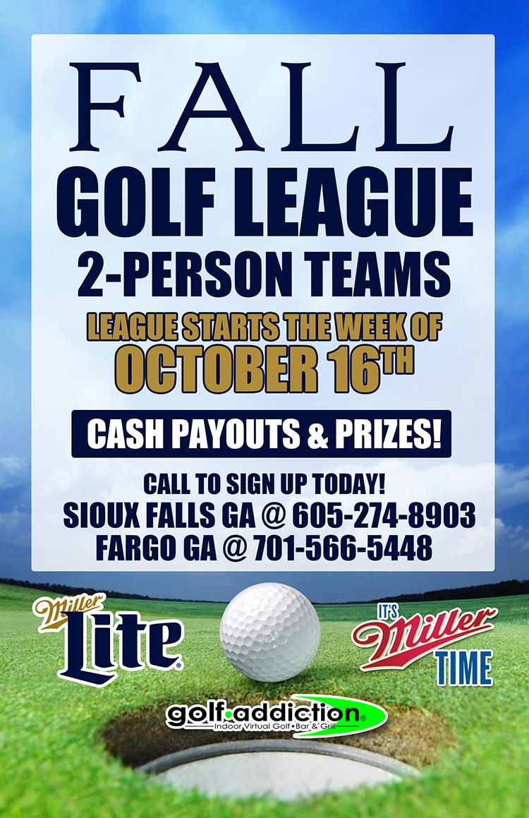 Golf Addiction Winter Leagues Start Next Week!