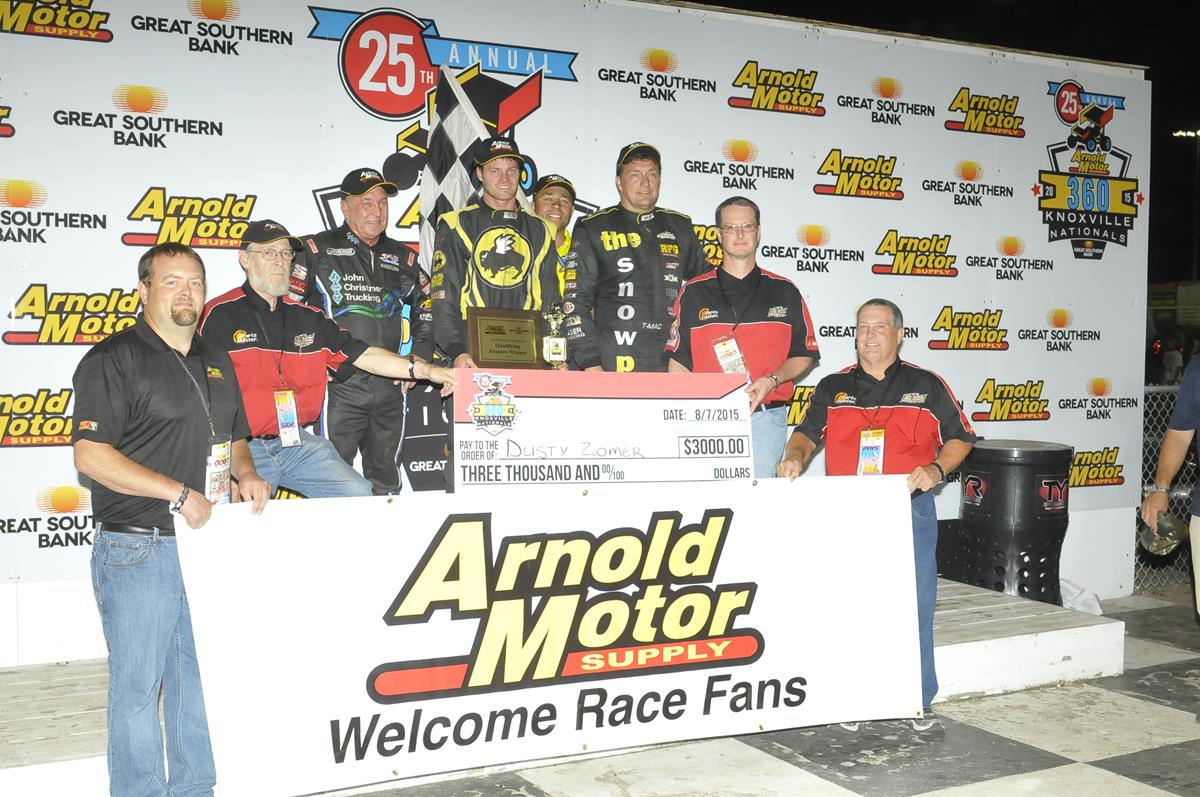 Dusty Zomer Zooms to Victory Lane on Night #2 of the Knoxville 360 Nationals!
