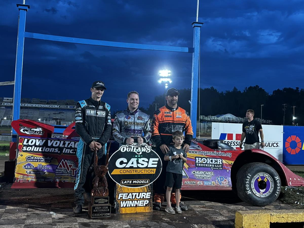 Cedar Lake Speedway (New Richmond, WI) – World of Outlaws – USA Nationals – August 1st-3rd, 2024. (WoO photo)