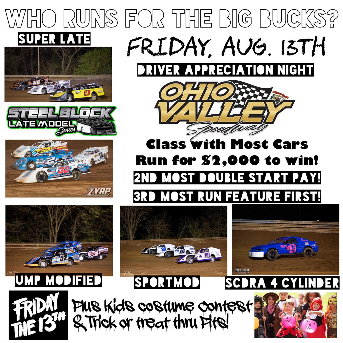 It's A 'Freaky Fast', Friday the 13th Kind of Night this Week at Ohio Valley Speedway