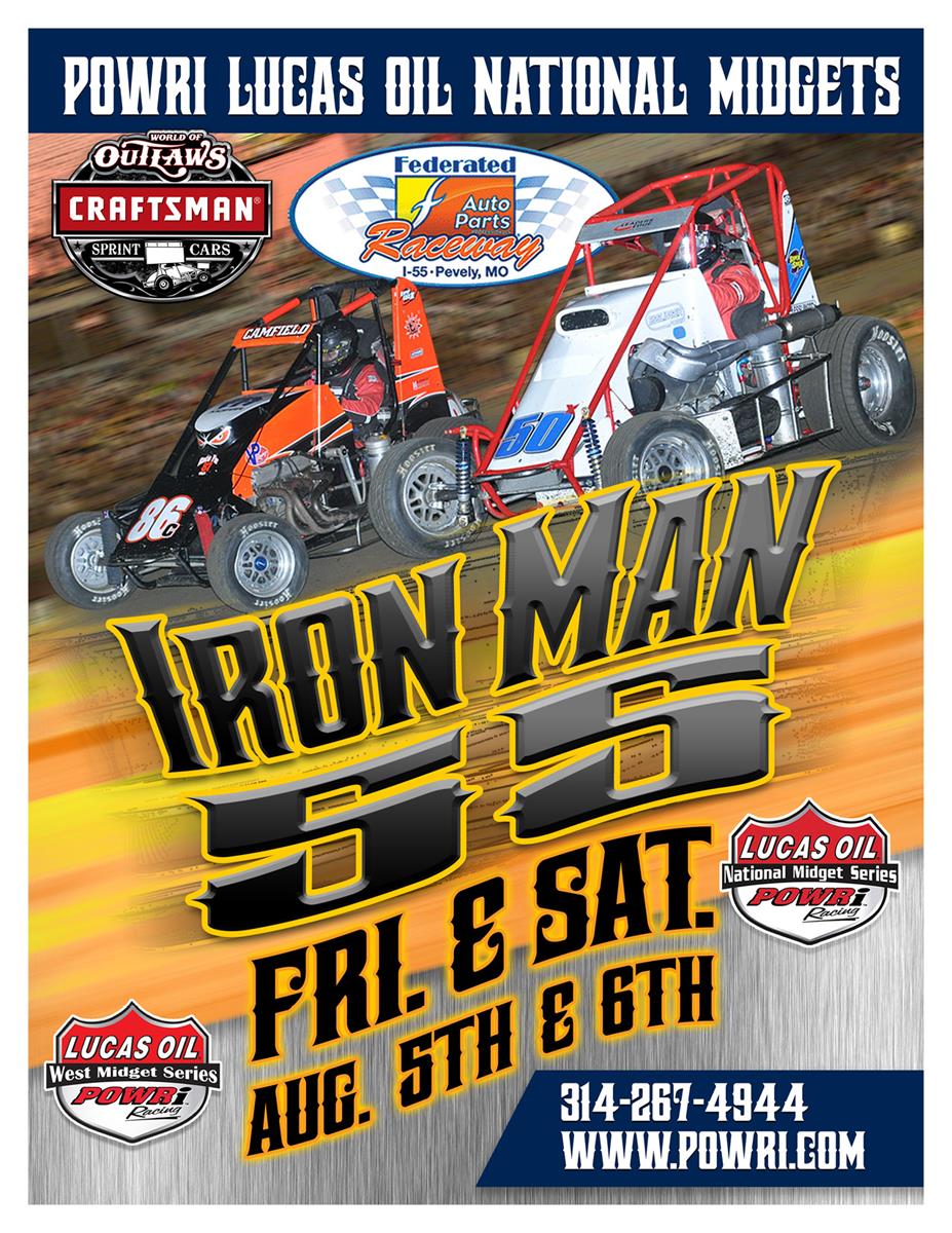National Midgets Head to Federated Auto Parts Raceway for Ironman Weekend