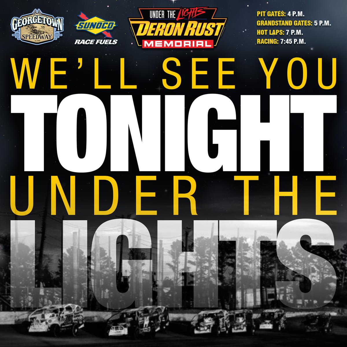 IT'S RACE DAY AT GEORGETOWN SPEEDWAY FOR THE DERON RUST MEMORIAL