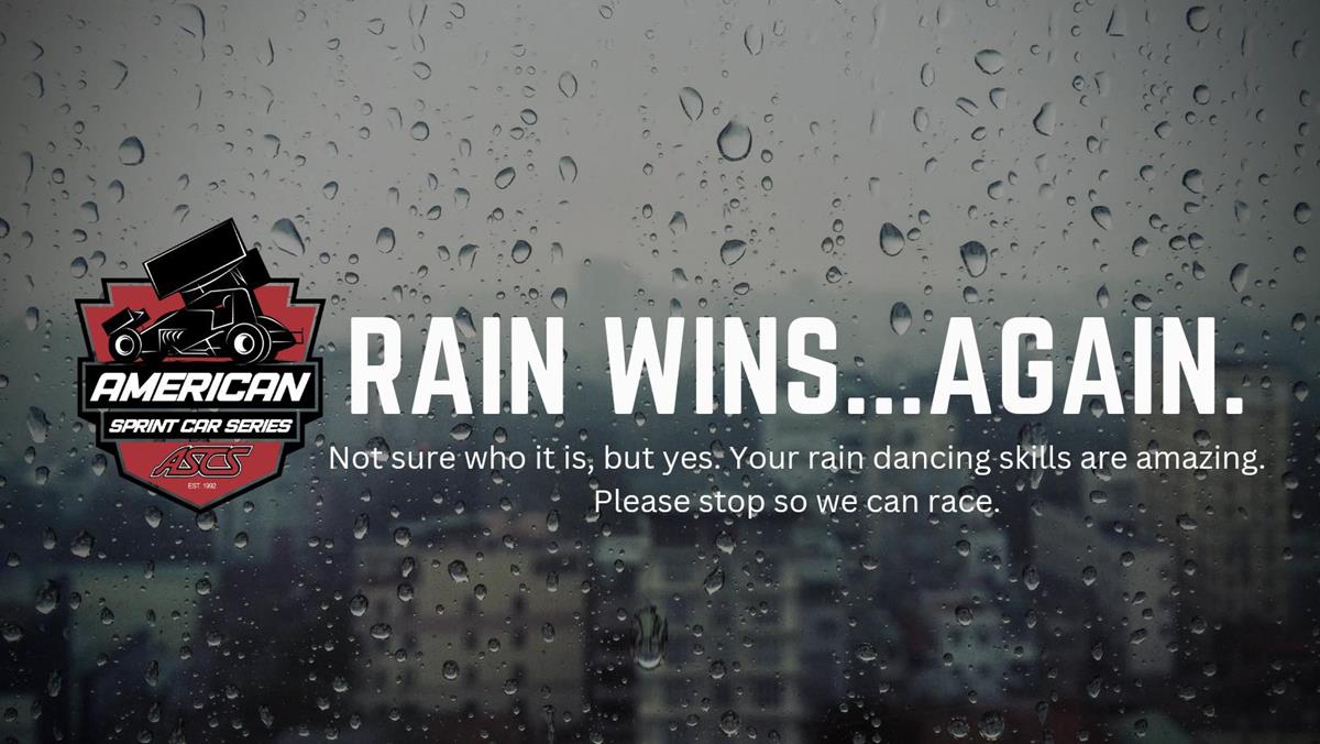 Worsening Wet Forecast Cancels American Sprint Car Series At Caney Valley Speedway