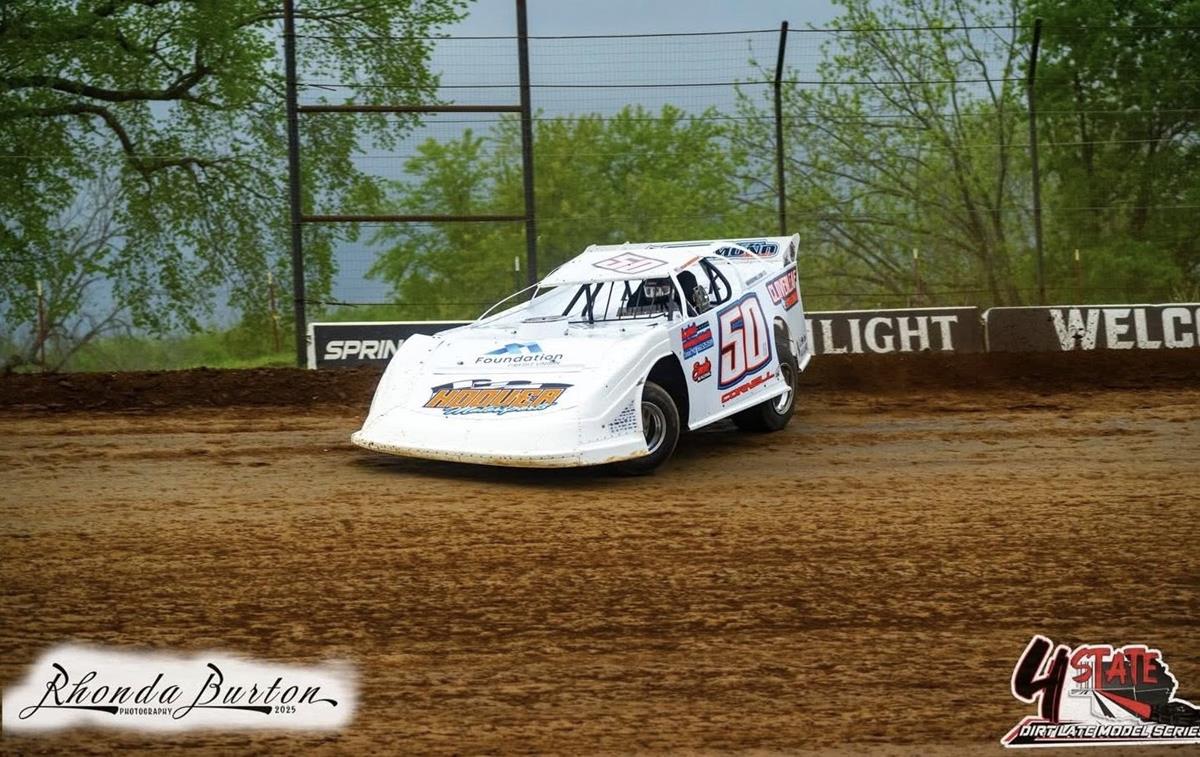Springfield Raceway (Springfield, MO) – 4 State Dirt Late Model Series – April 26th, 2025. (Rhonda Burton Photography)