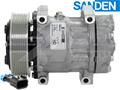 OE Sanden Compressor SD7H15 - 130mm, 8 Groove HD Clutch, 12V