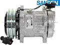 OE Sanden Compressor SD7H15 - 2 Groove, 132mm HD Clutch 12V