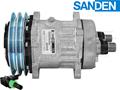 OE Sanden Compressor SD7H15 - 152mm, 2 Groove Clutch 12V