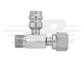 R134 Hi Side Inline Charge Port, #6 Male and Female Thread