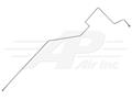AR70042 - High Side Liquid Cab Post Steel Line - John Deere