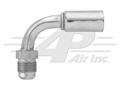 90° #6 Male Flare, Steel Fitting