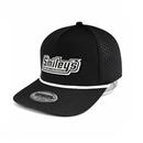 Smiley's Rubber Patch Floatable Rope Hat, Black/White