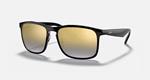 Ray-Ban RB4264 Chromance, Black/Blue Gold Mirror Gradient Polarized