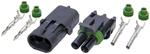 Allstar Weather Pack Connector Kit, 2-Pin