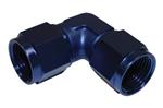 SRP 90° Female Flare Swivel AN Same Size Ends, Blue