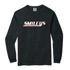 Smileys American Flag Long Sleeve Tee, Black