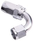 SRP 120° Elbow Reusable Aluminum Fittings, Chrome Look