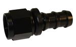 SRP Straight Push-On Hose Fitting, Black