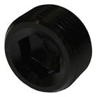 SRP Aluminum Allen Head Pipe Plug, Black