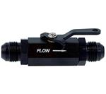 SRP Aluminum Inline Fuel Shut Off Valves, Black