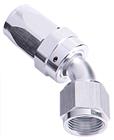 SRP 45° Elbow Reusable Aluminum Fittings, Chrome Look