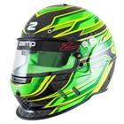 Zamp RZ-67D SA2025 Helmet, Flo Green Carbon Graphic