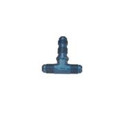 Aluminum Tee Bulkhead Fitting, -4 AN