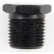 Aluminum Hex Plug 3/8" NPT Pipe Black