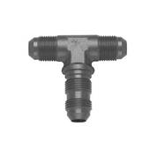 Flare Bulkhead Tee Fitting, -3 AN, Black