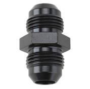 Aluminum Flare Union Adapter Fitting, Black, -8 AN