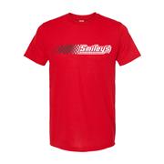 Smiley's Race Flag Tee, Red