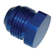SRP Aluminum AN Flare Plug, Blue