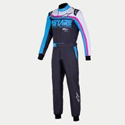 Alpinestars KMX-9 V3 Graphic 2 Suit, Black/Cyan/Fuchsia