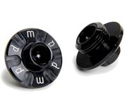 MPD Aluminum 1-1/8" Torsion Bar Retainers, Black - Pair