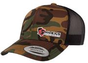 Smiley's Snapback Hat, Camo/Black