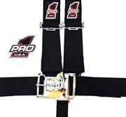Pro 1 5-Pt Latch & Link Pull Down Harness w-Steel Adjusters