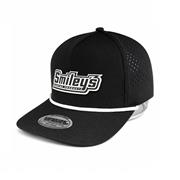 Smiley's Rubber Patch Floatable Rope Hat, Black/White
