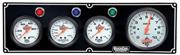 QuickCar 3-Gauge Panel With 3-3/8" Tach, OP WT FP BLack