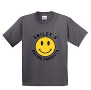 Youth Smiley Face Tee - Grey