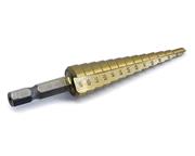 Titan Tools Titanium-Coated High Speed Steel  #1 Step Drill Bit- 1/8"-1/2